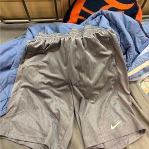 Nike Men's Taupe Athletic Shorts
